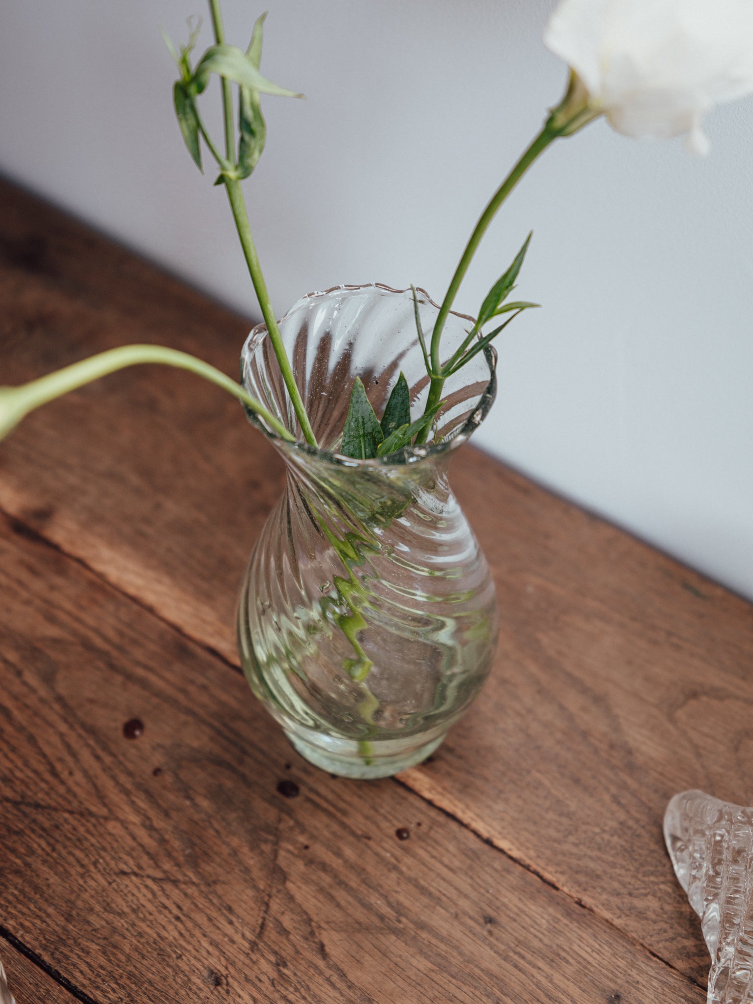 Handblown Ripple Vase