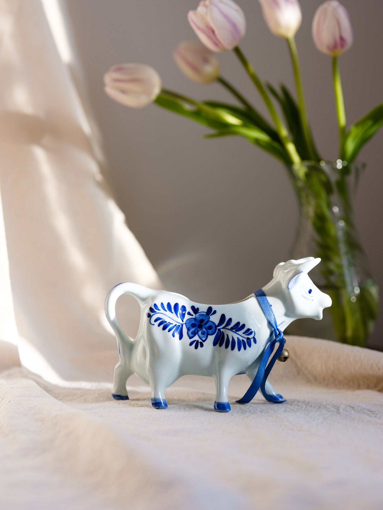 Vintage Delft Blue Cow Creamer