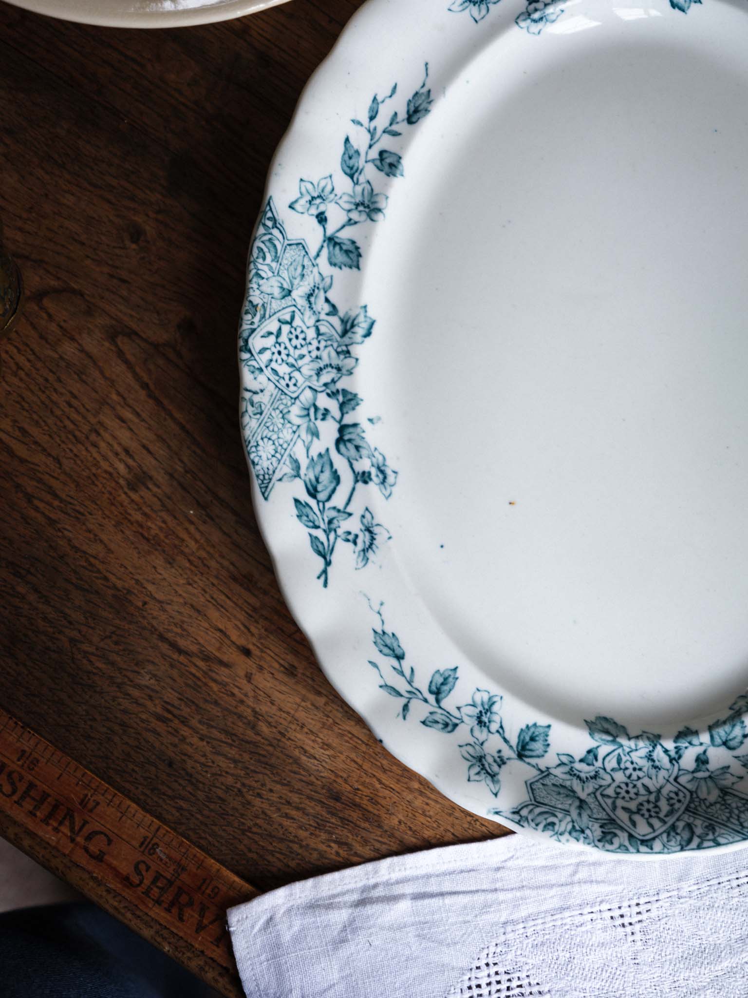 Vintage Transferware Blue & White Platter