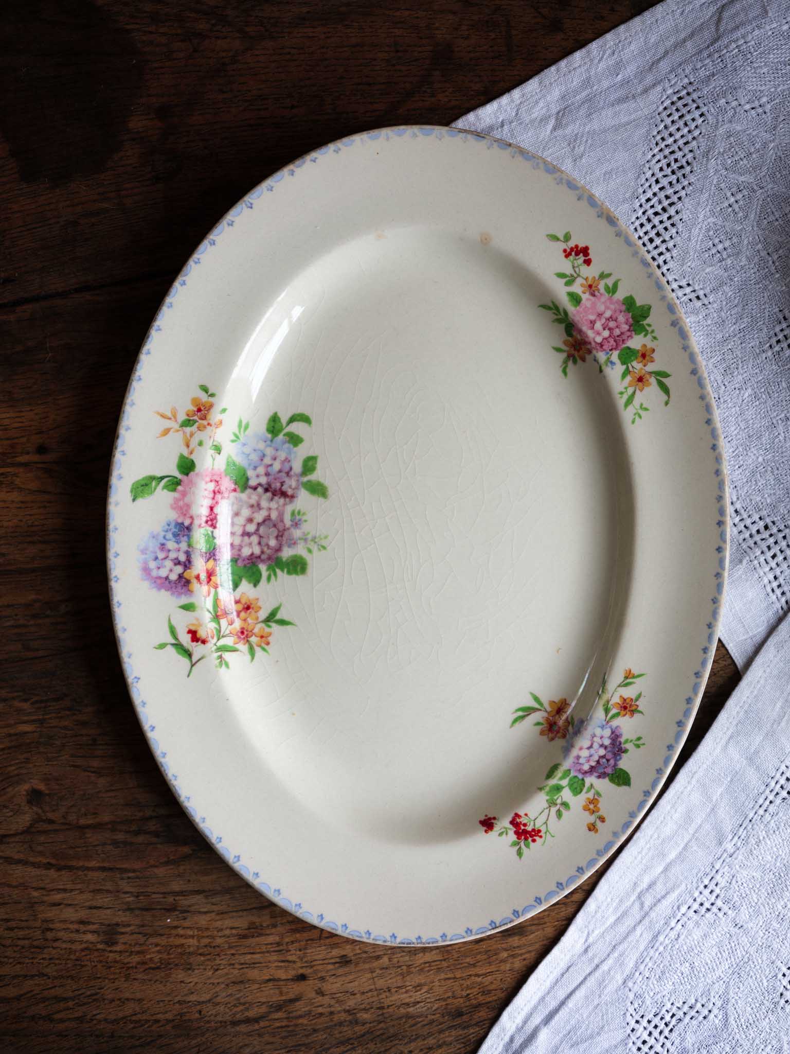 J&G Meakin Hydrangea Platter