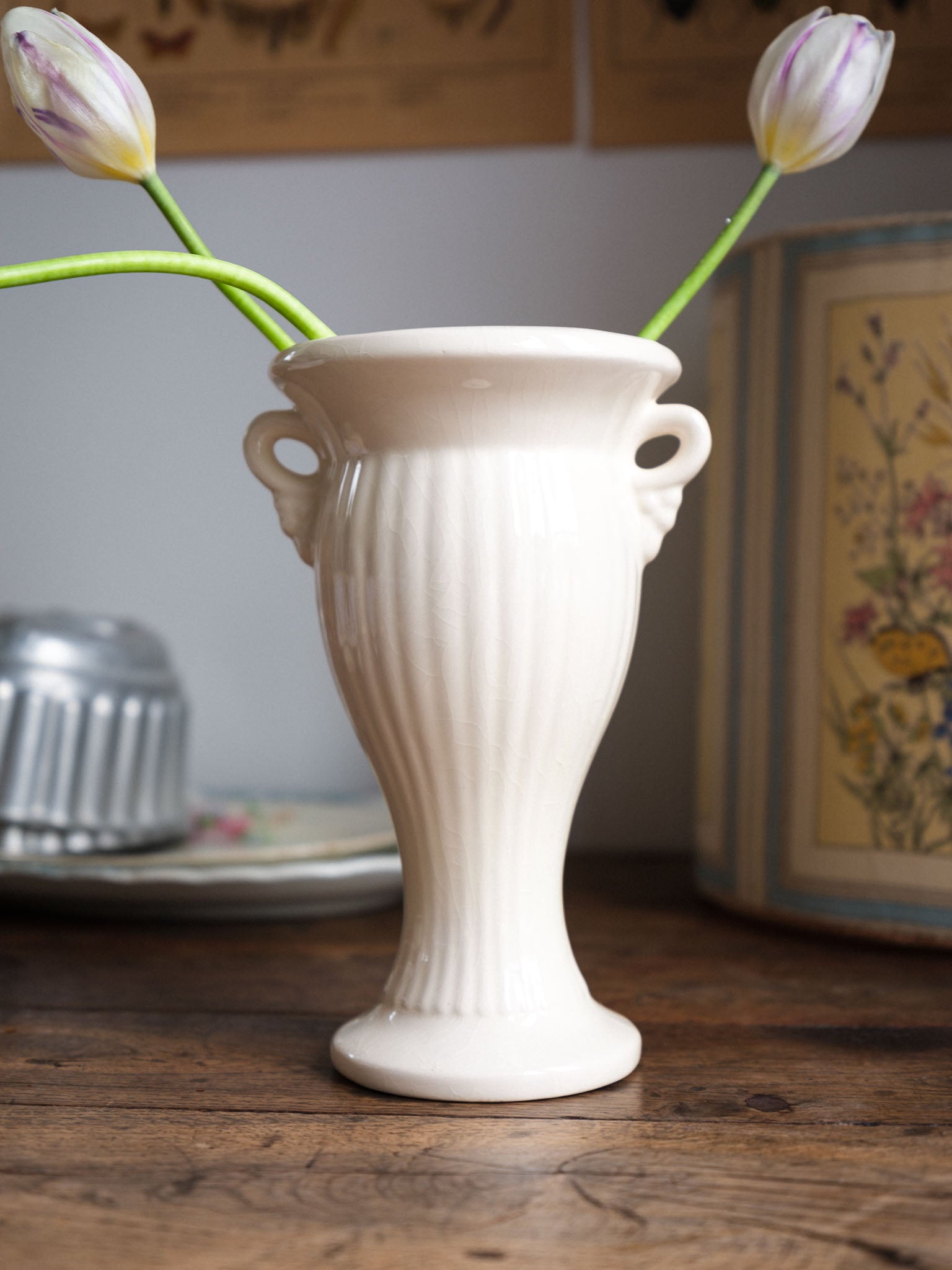 Reproduction Crown Lynn White Vase