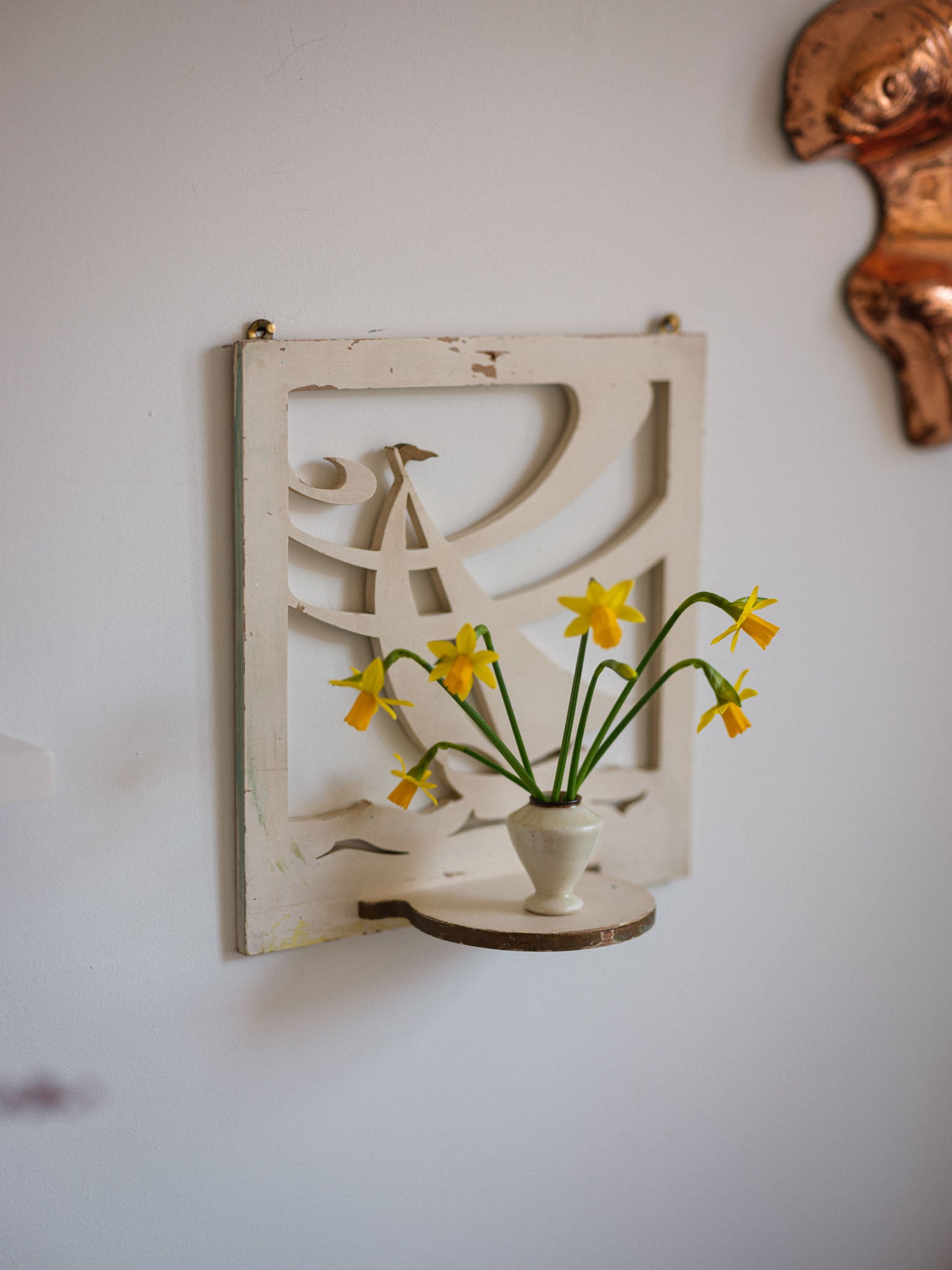 Handcrafted Vintage Nautical Wall Hanging w Ledge