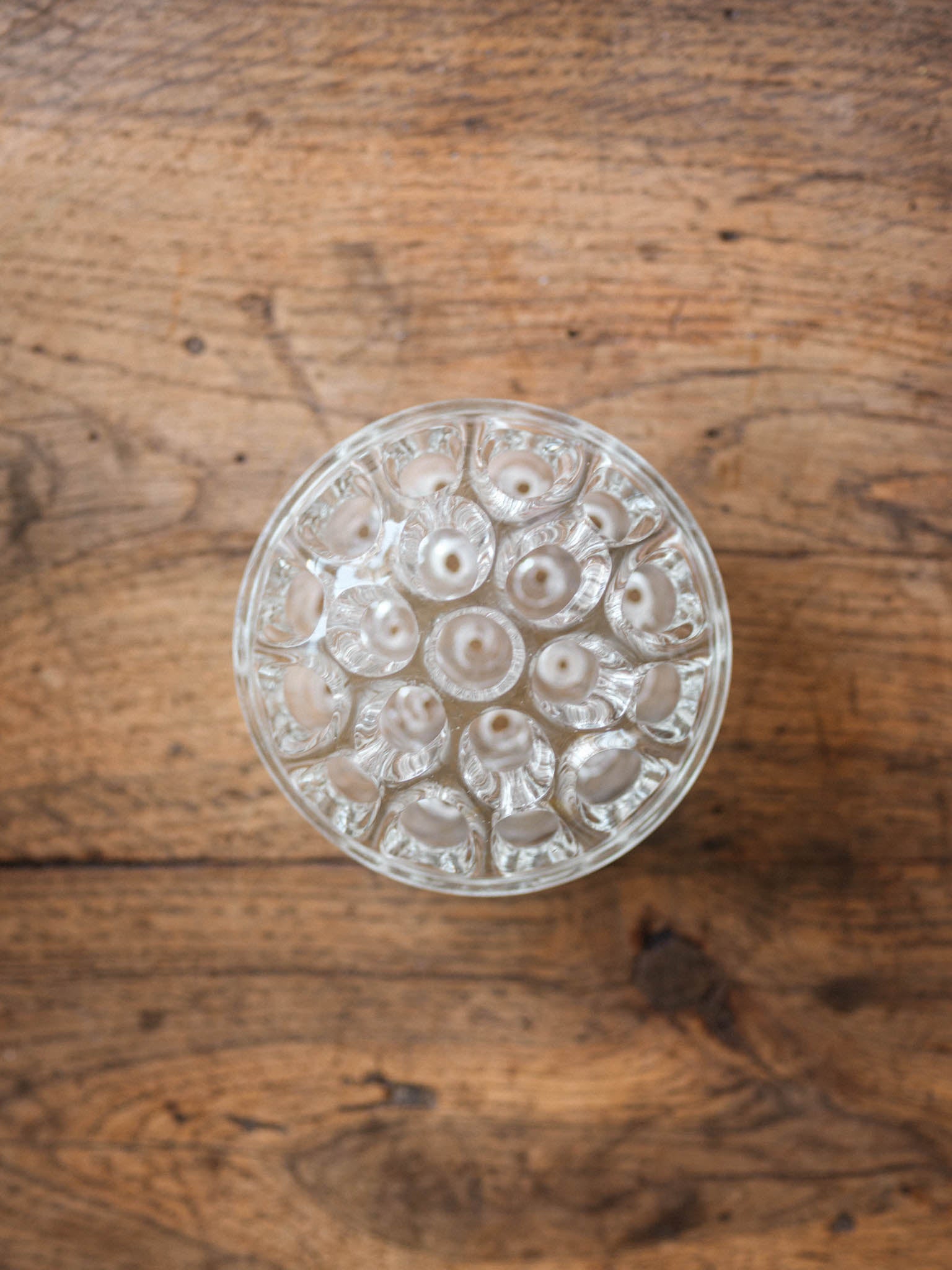 Large Glass Flower Frog - Vintage Glass Flower Holder NZ