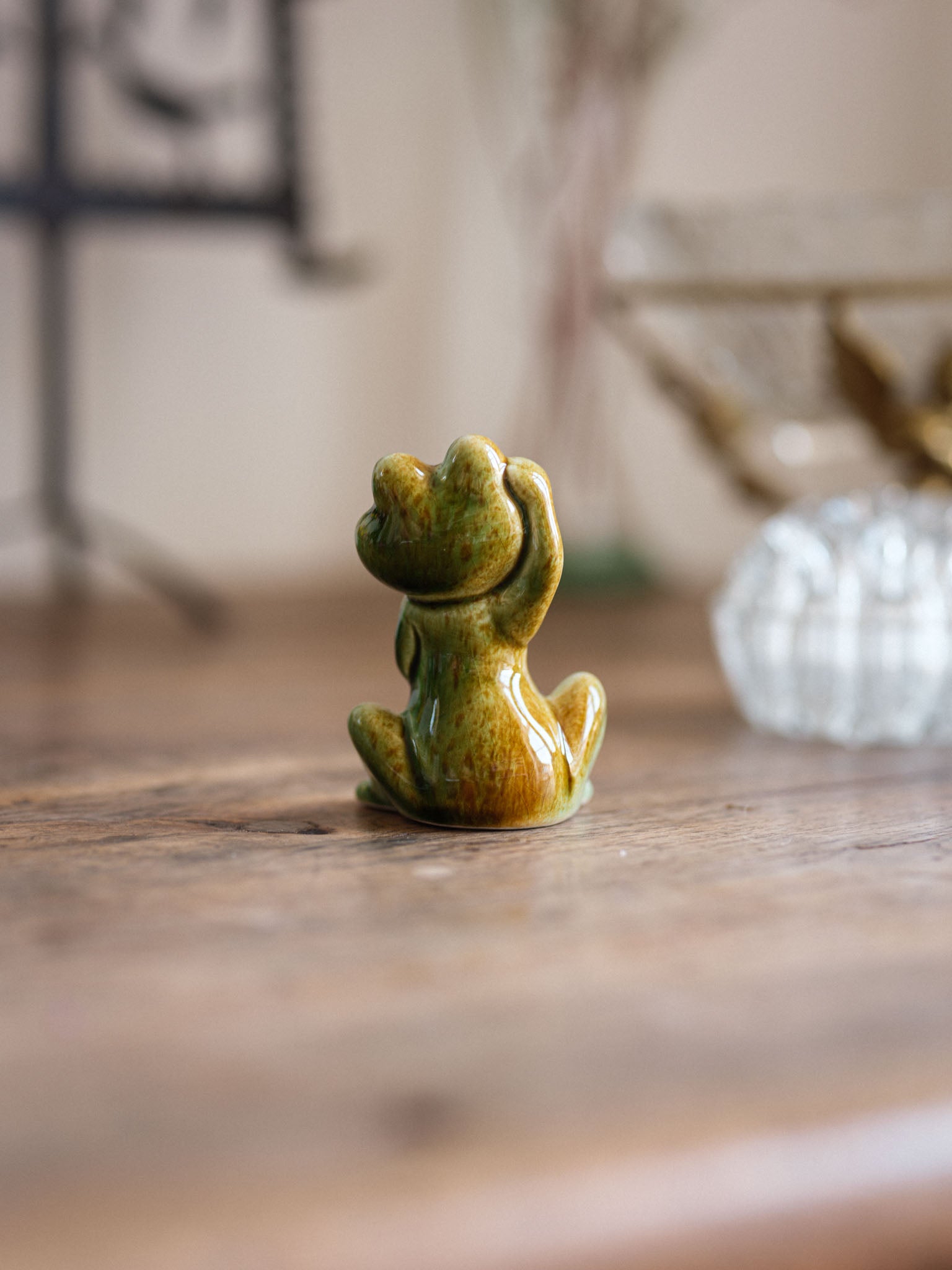 Vintage Ceramic Frog Figurine