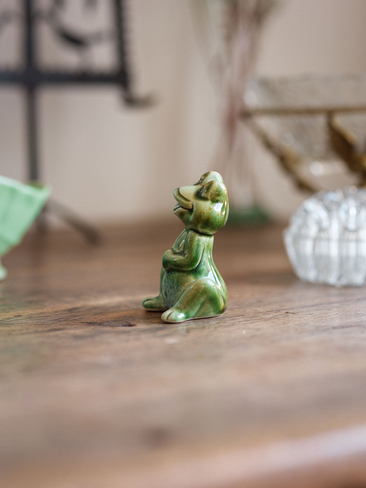 Vintage Ceramic Frog Figurine