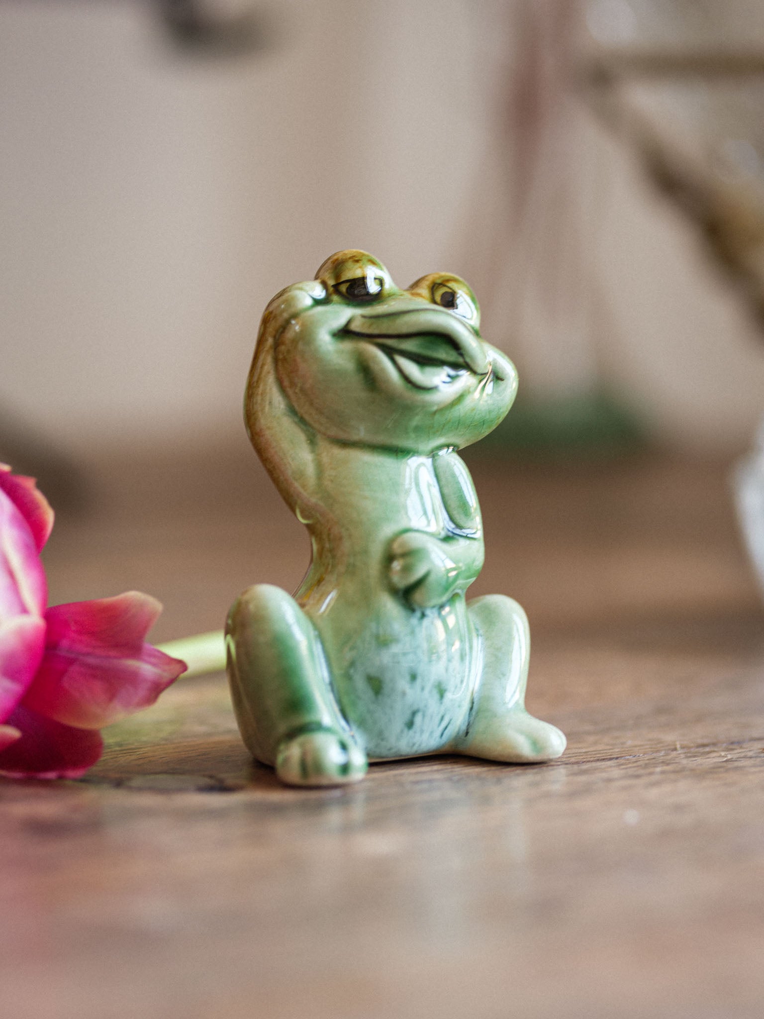 Vintage Ceramic Frog Figurine