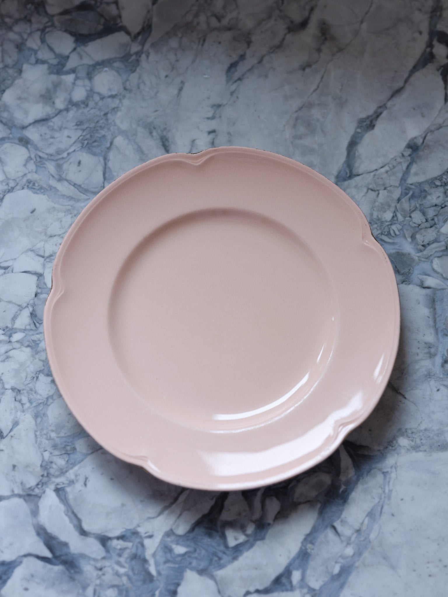 Grindley Peach Petal & Johnson Brothers Rosedawn Plates - Vintage Mixed Set of 6