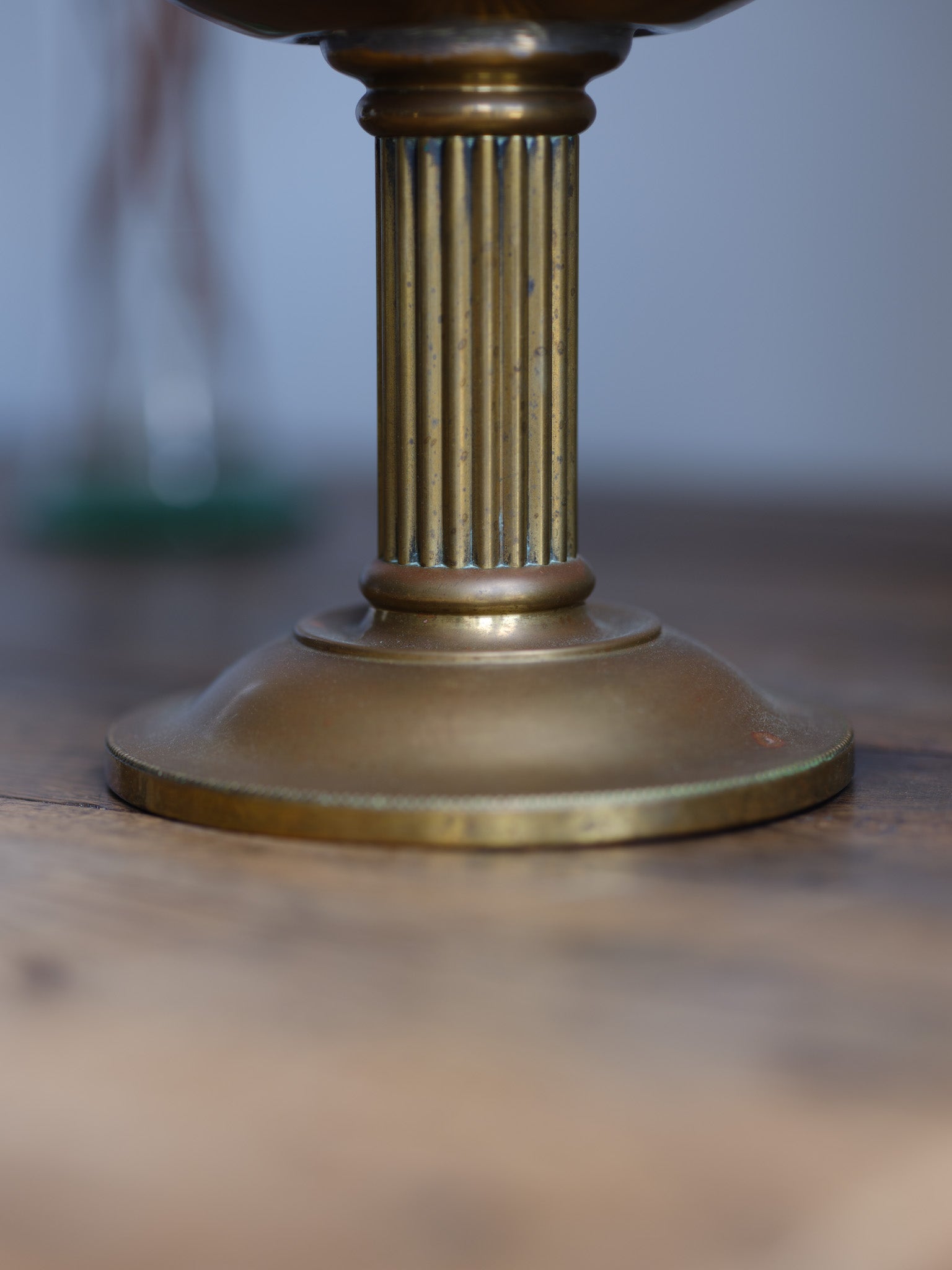 Vintage Brass Pedestal Flower Bowl
