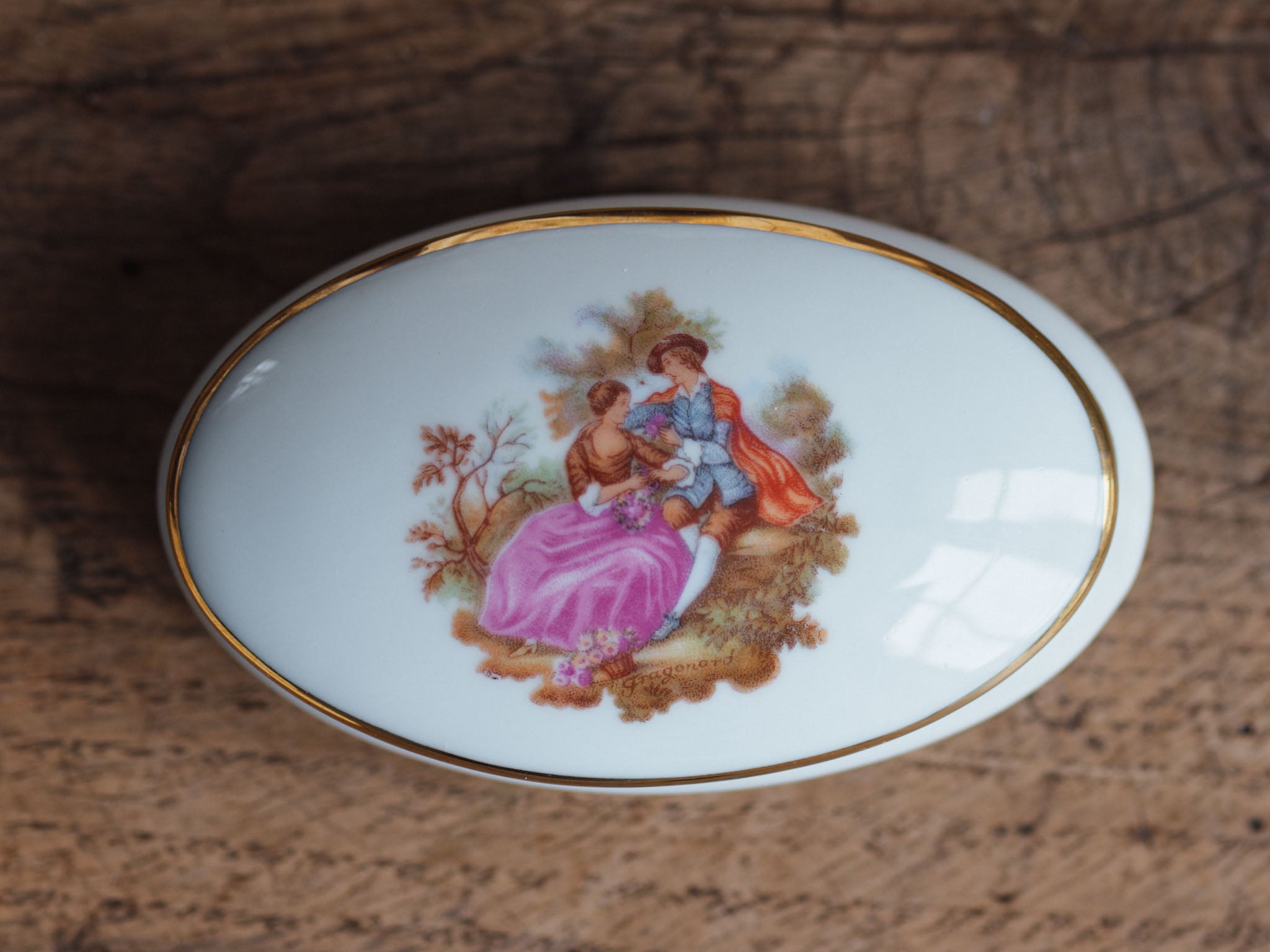 Limoges porcelain trinket dish