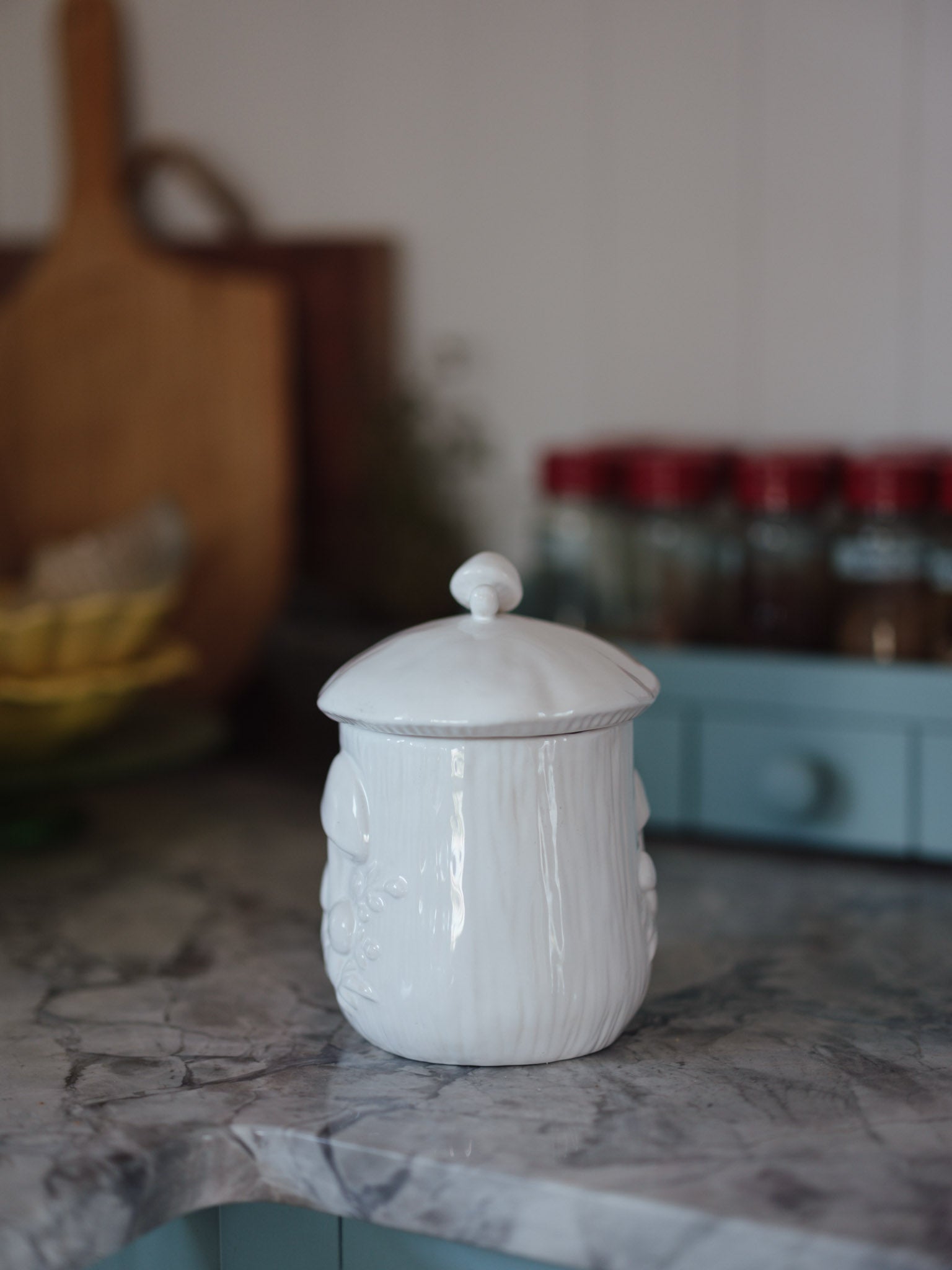 Cottagecore mushroom canister