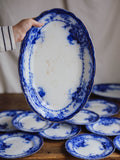 Antique Alfred Meakin 'Ovando' Flow Blue Part Dinner Service (sold individually)