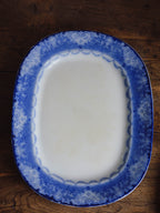 Banquet Sized Doulton Burslem 'Watteau' Flow Blue Platter (49cm)