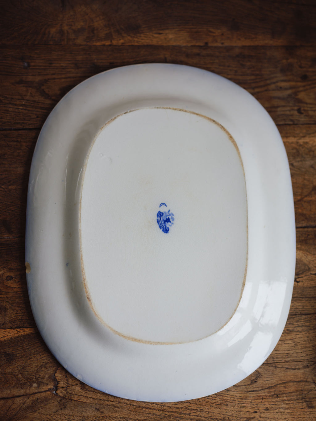 Banquet Sized Doulton Burslem 'Watteau' Flow Blue Platter (49cm)