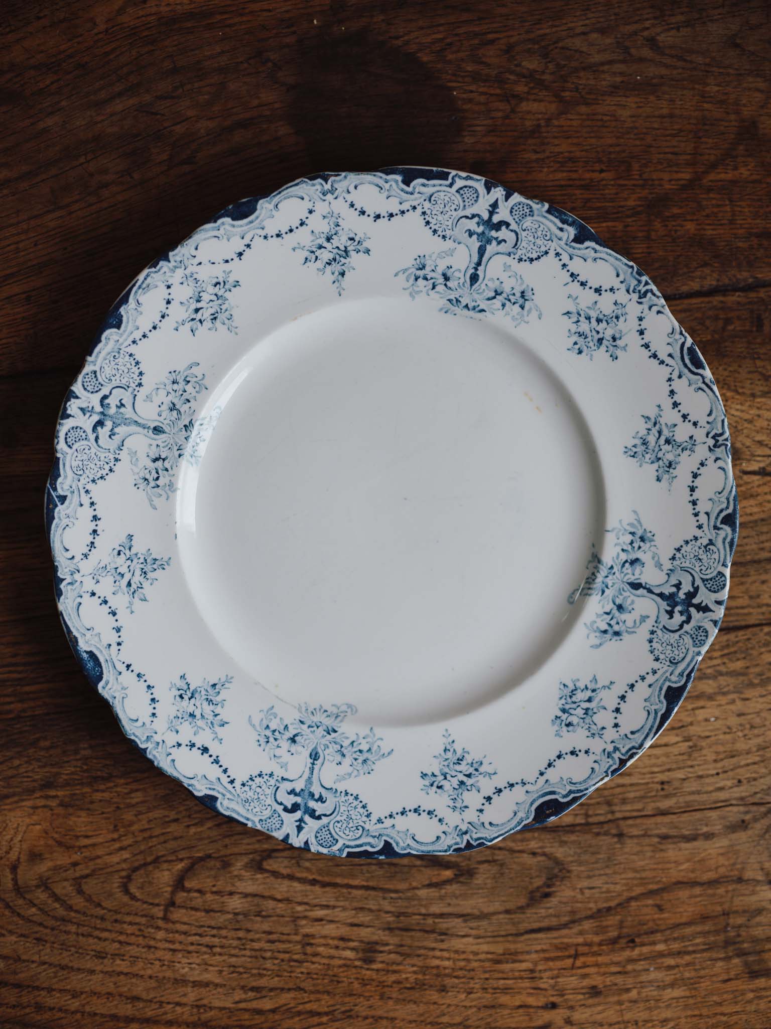 Vintage Grimwades 'Alliance' Staffordshire Plate - Teal Blue (25cm)