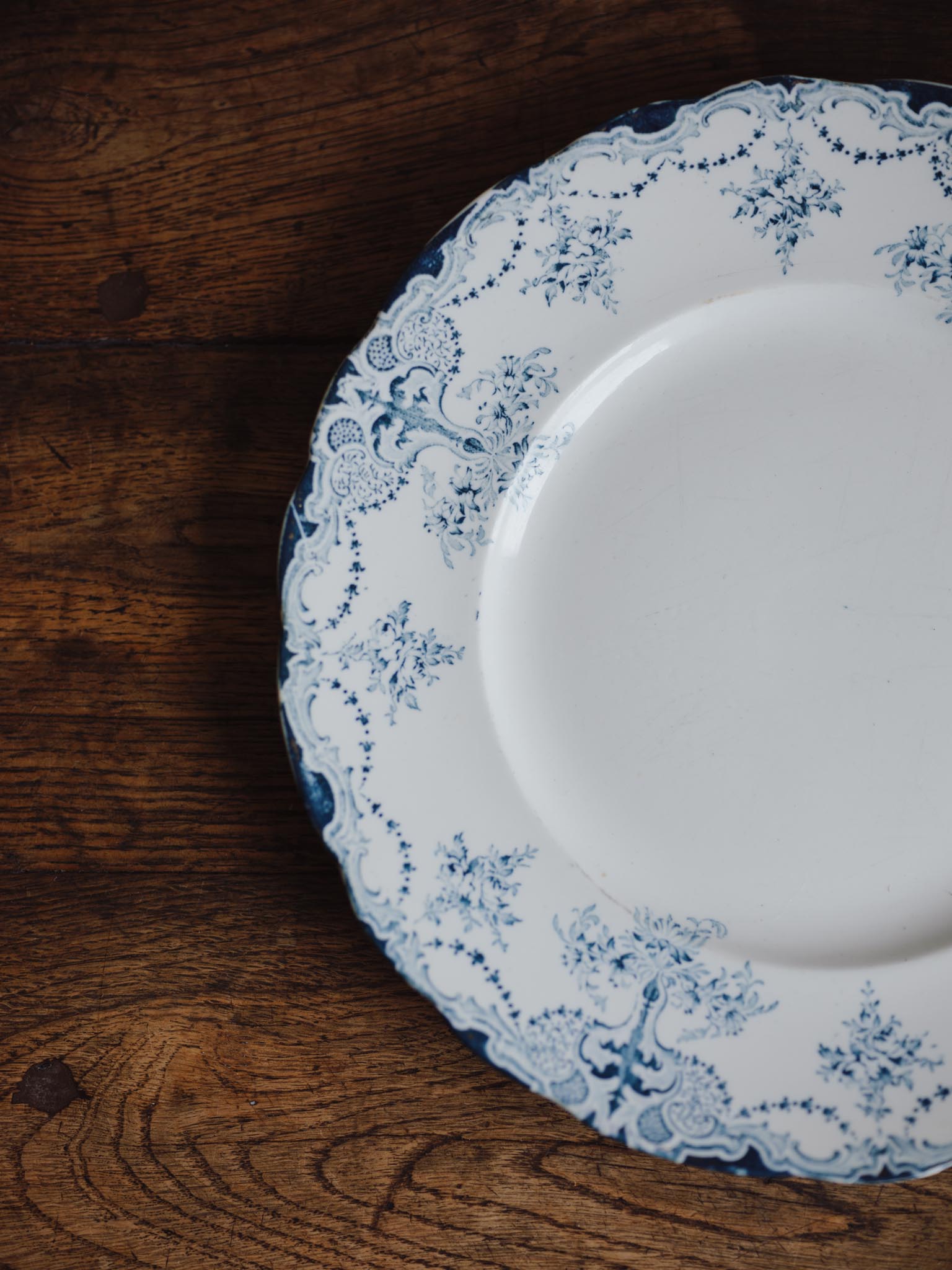 Vintage Grimwades 'Alliance' Staffordshire Plate - Teal Blue (25cm)