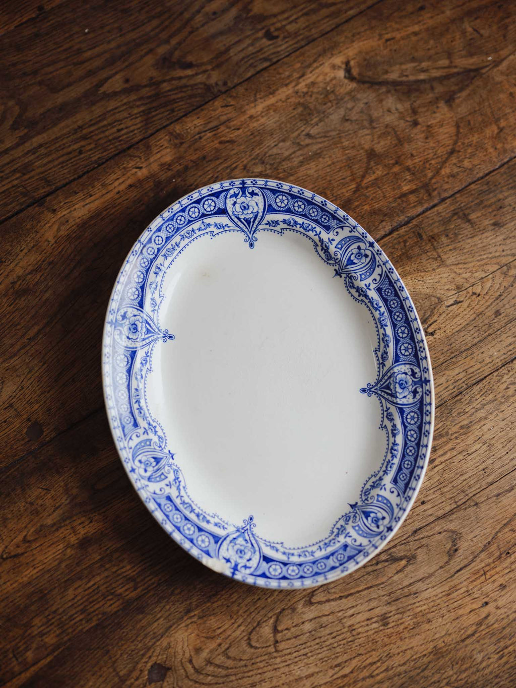 Antique Alfred Meakin Blue & White Platter (29cm)