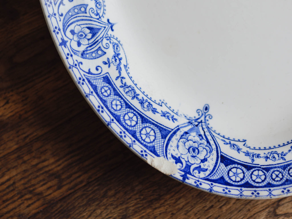 Antique Alfred Meakin Blue & White Platter (29cm)