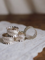 Boxed Set of 4 Silver Plated Napkin Rings (Numbered 1-4) - Spiers & Pond