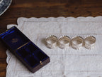 Boxed Set of 4 Silver Plated Napkin Rings (Numbered 1-4) - Spiers & Pond