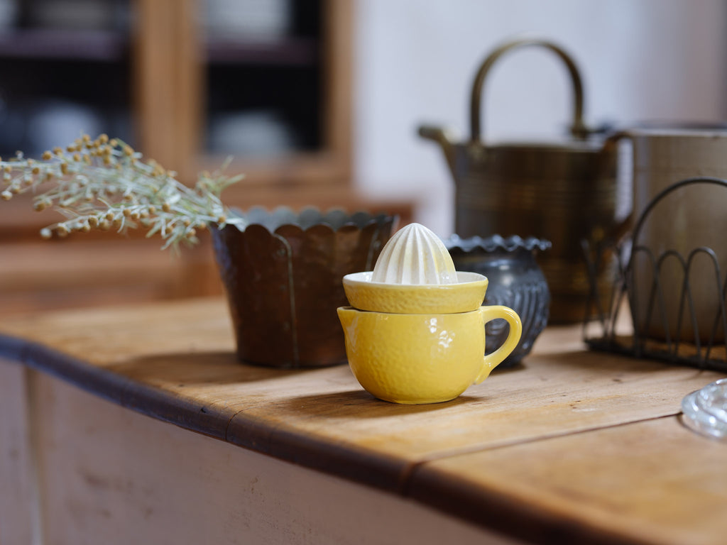 Vintage Ceramic Lemon Squeezer with Jug