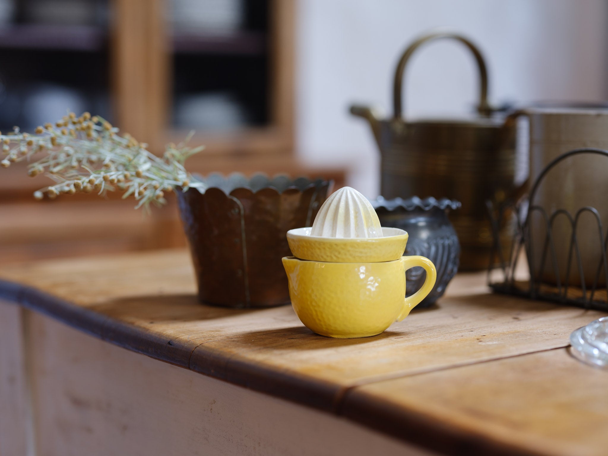 Vintage Ceramic Lemon Squeezer with Jug