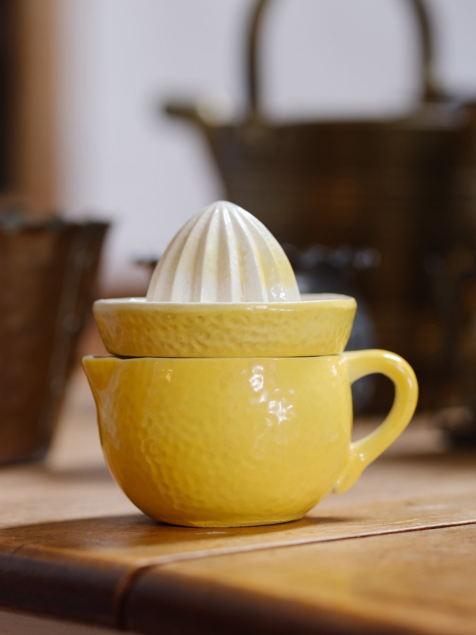 Vintage Ceramic Lemon Squeezer with Jug