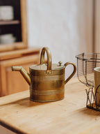 Brass Plated Vintage Watering Can