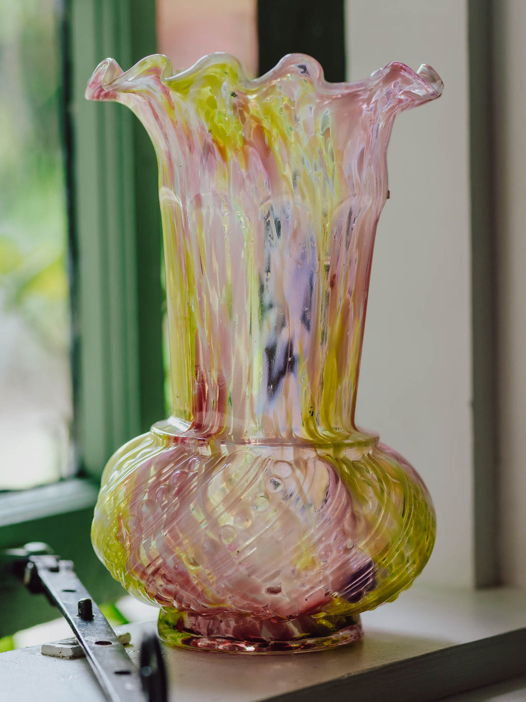Antique Legras French Art Glass Vase