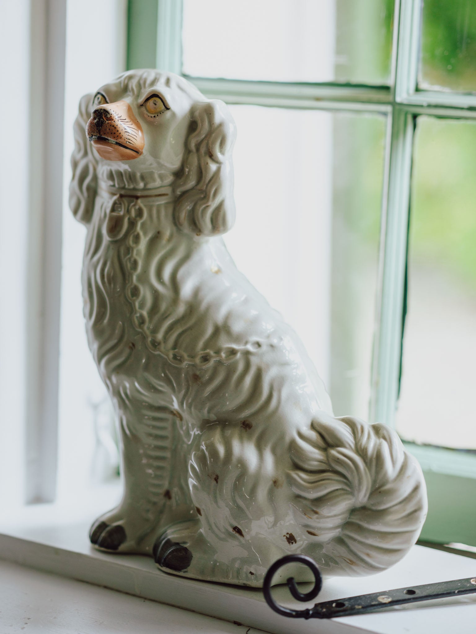 Very Large Antique Staffordshire Dog