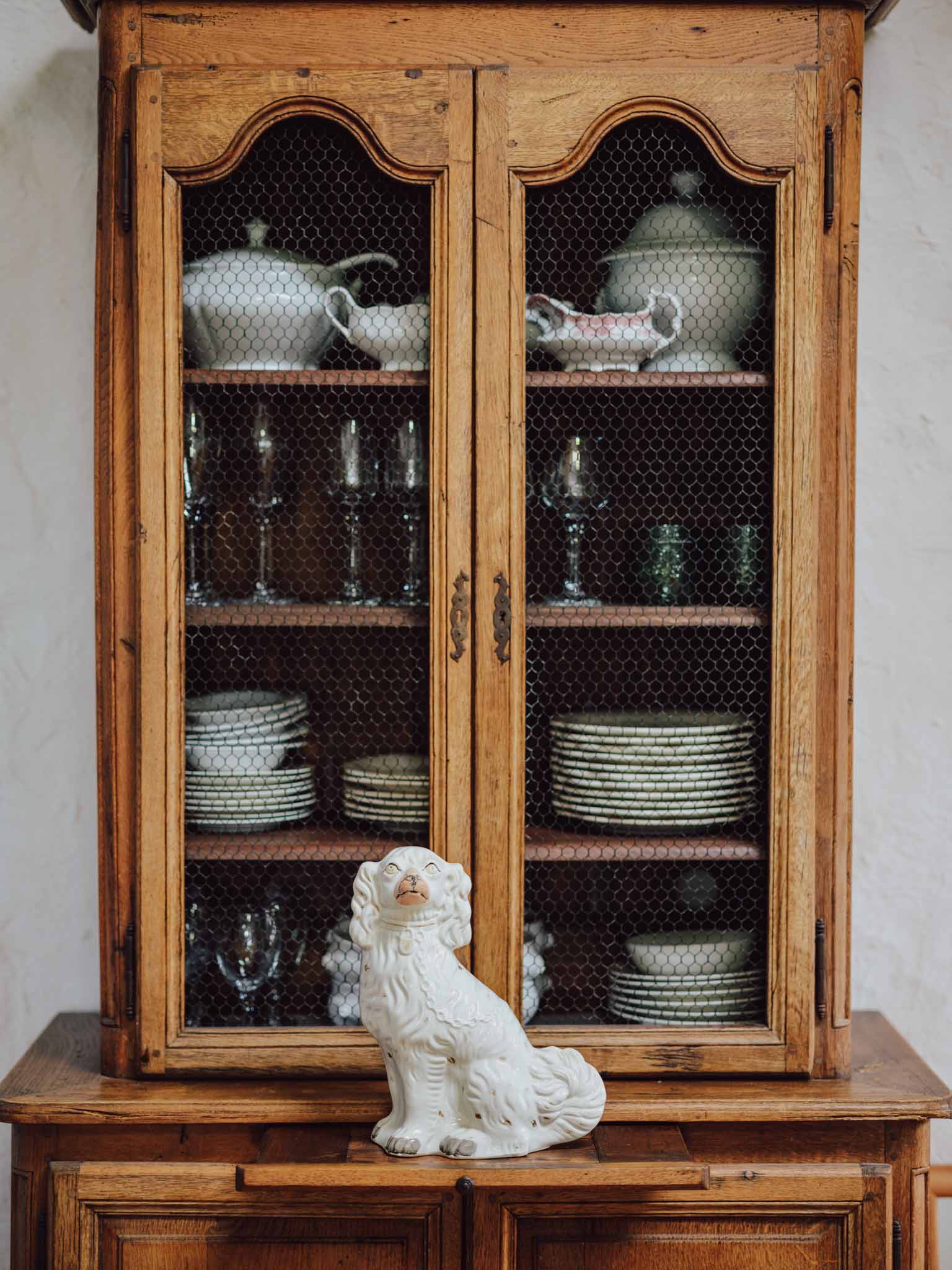 Very Large Antique Staffordshire Dog