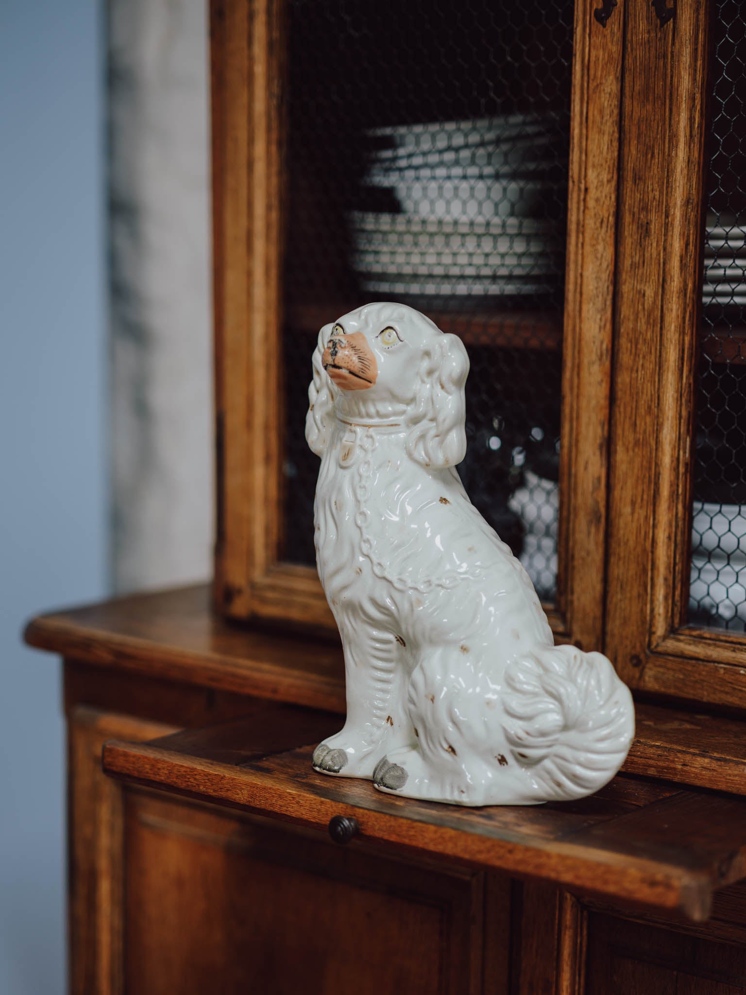 Very Large Antique Staffordshire Dog