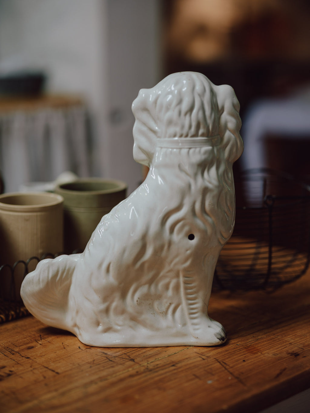 Very Large Antique Staffordshire Dog