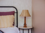 Vintage Wooden Table Lamps With Rattan Shade From Ikea