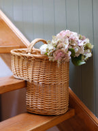 Vintage Wicker Stair Basket