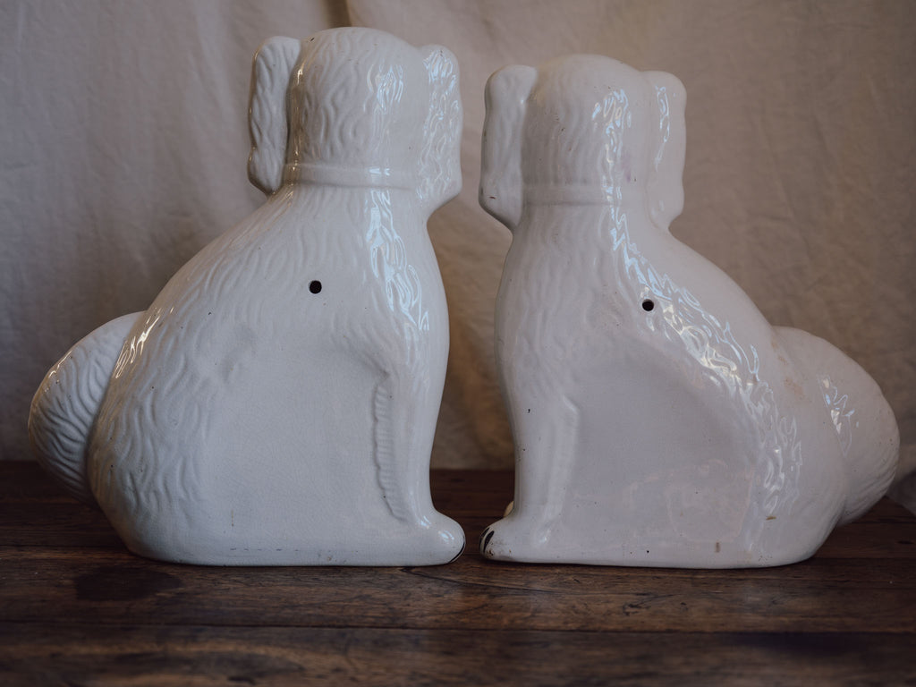 Very Large Antique Staffordshire Dogs - 19th Century