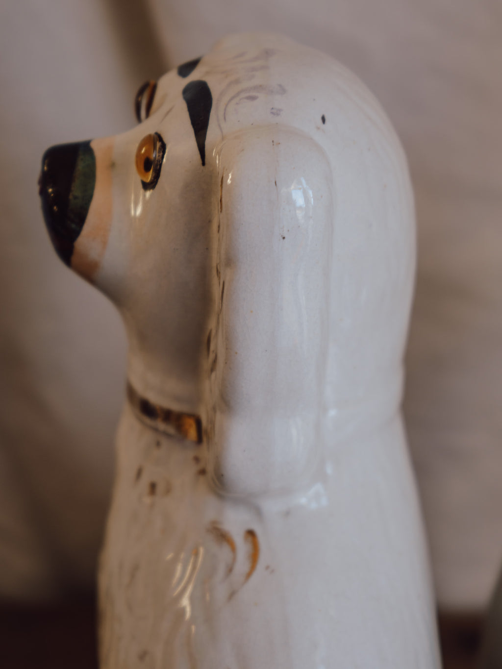 Very Large Antique Staffordshire Dogs - 19th Century