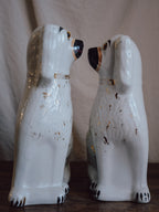 Very Large Antique Staffordshire Dogs - 19th Century
