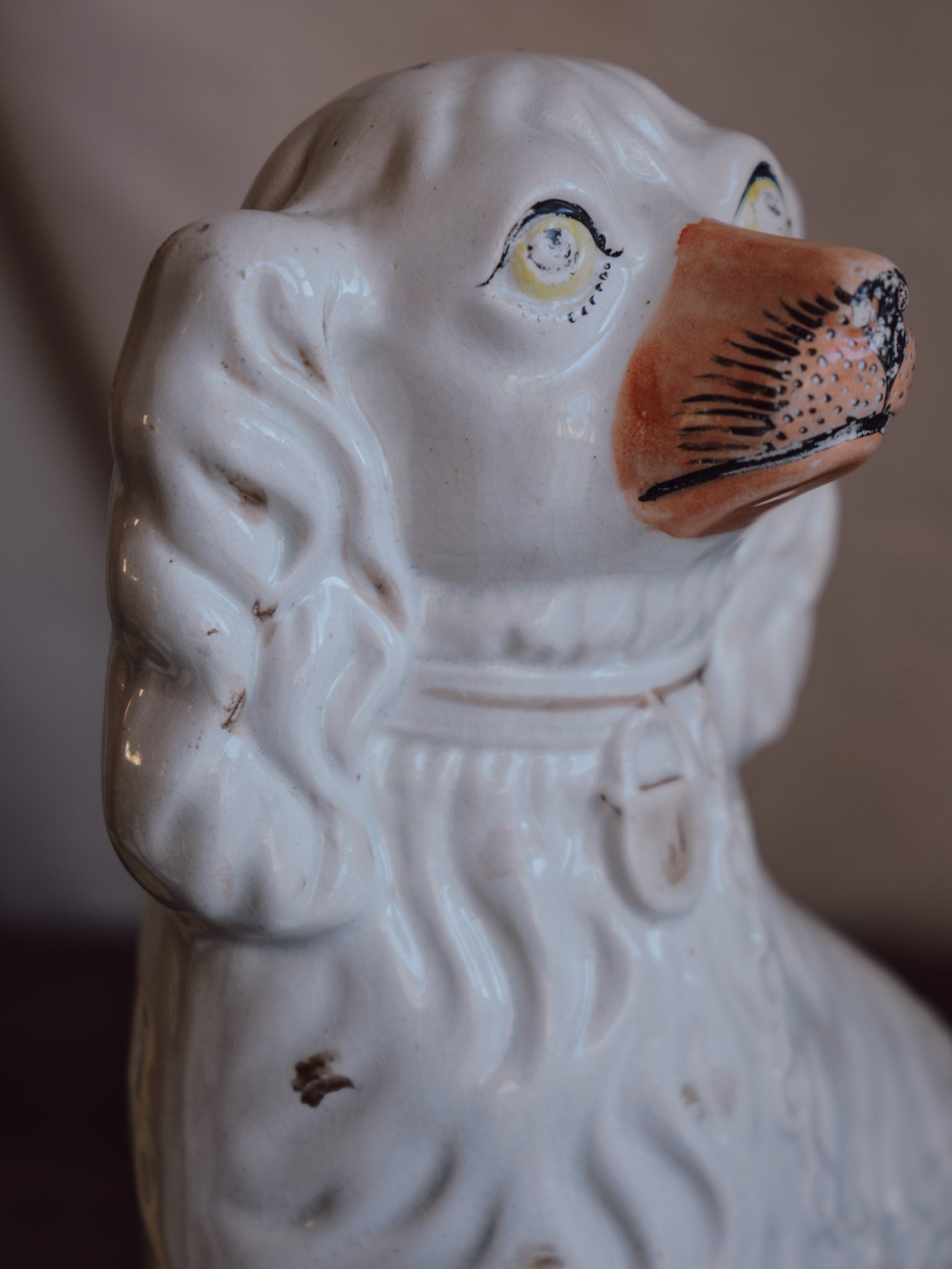 Very Large Antique Staffordshire Dog