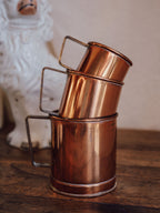 Set Of 3 Grain Copper And Brass Measures