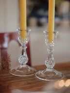 Vintage Cristal D'Arques Lead Crystal Candle Holders | Pair
