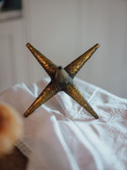 Vintage Brass Star Object | Verdigris Patina