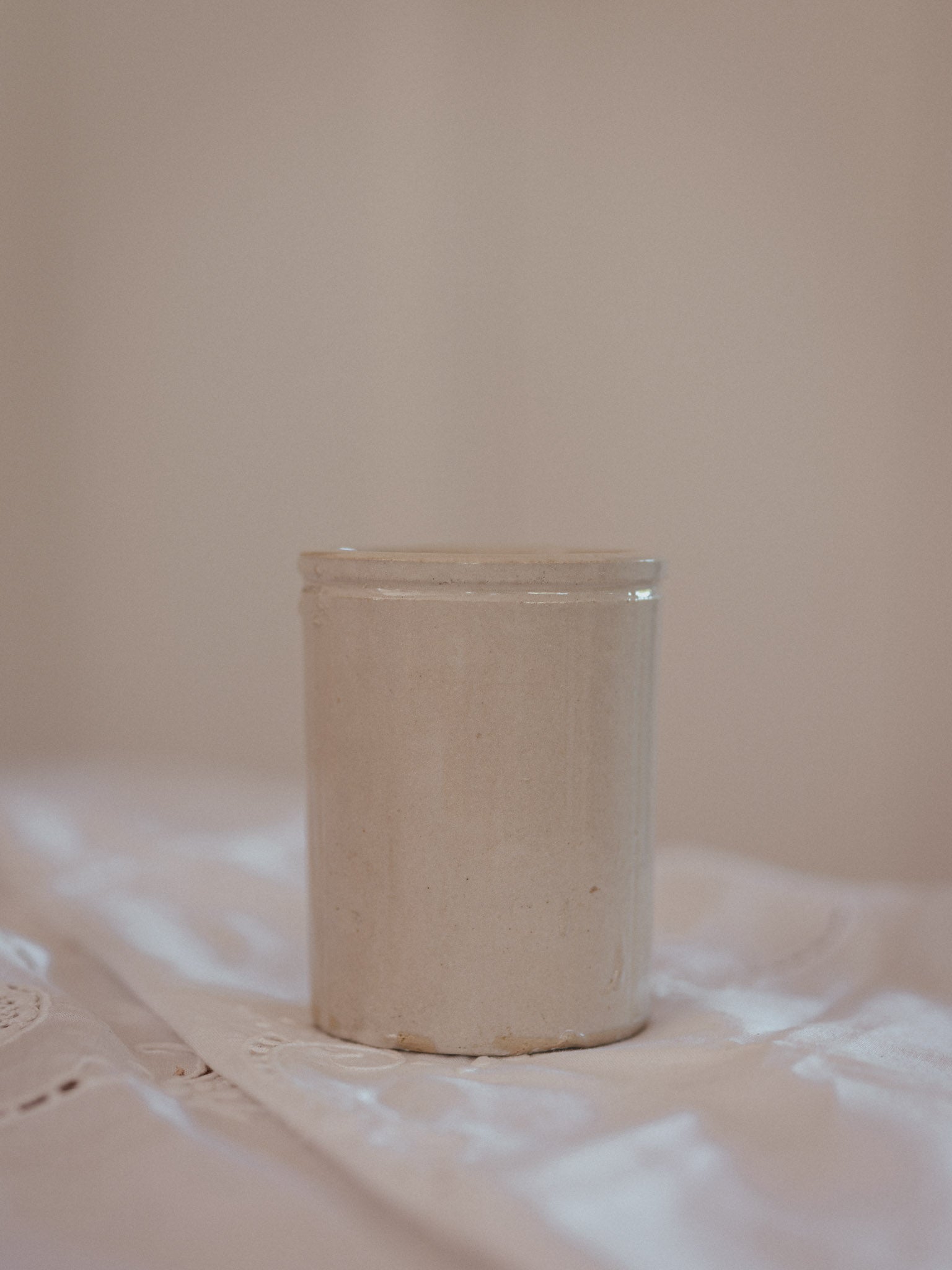 Antique Stoneware Jam Jar | Medium