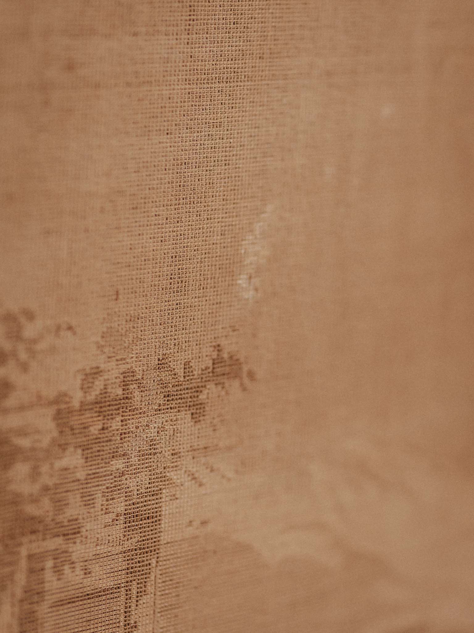 Large Vintage Unframed Wall Tapestry with Patina