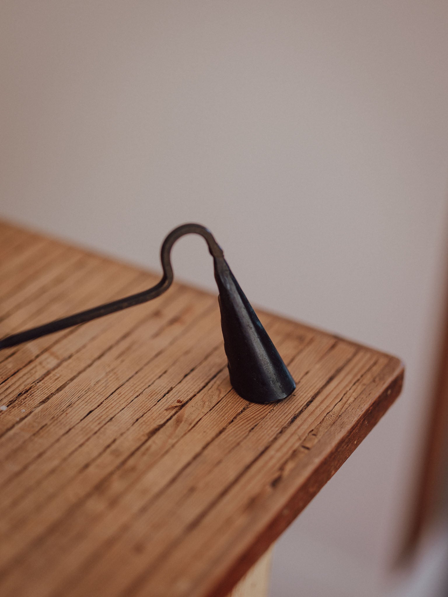 Vintage Hand Forged Wrought Iron Candle Snuffer