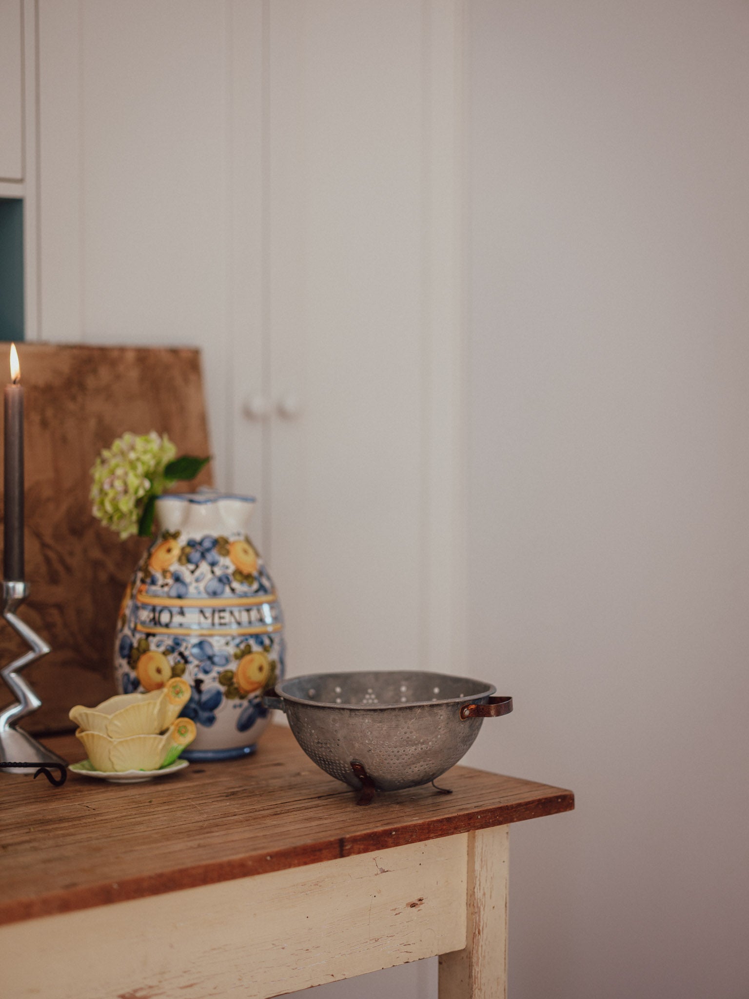 Vintage 7 Star Aluminum Colander with Star Pattern