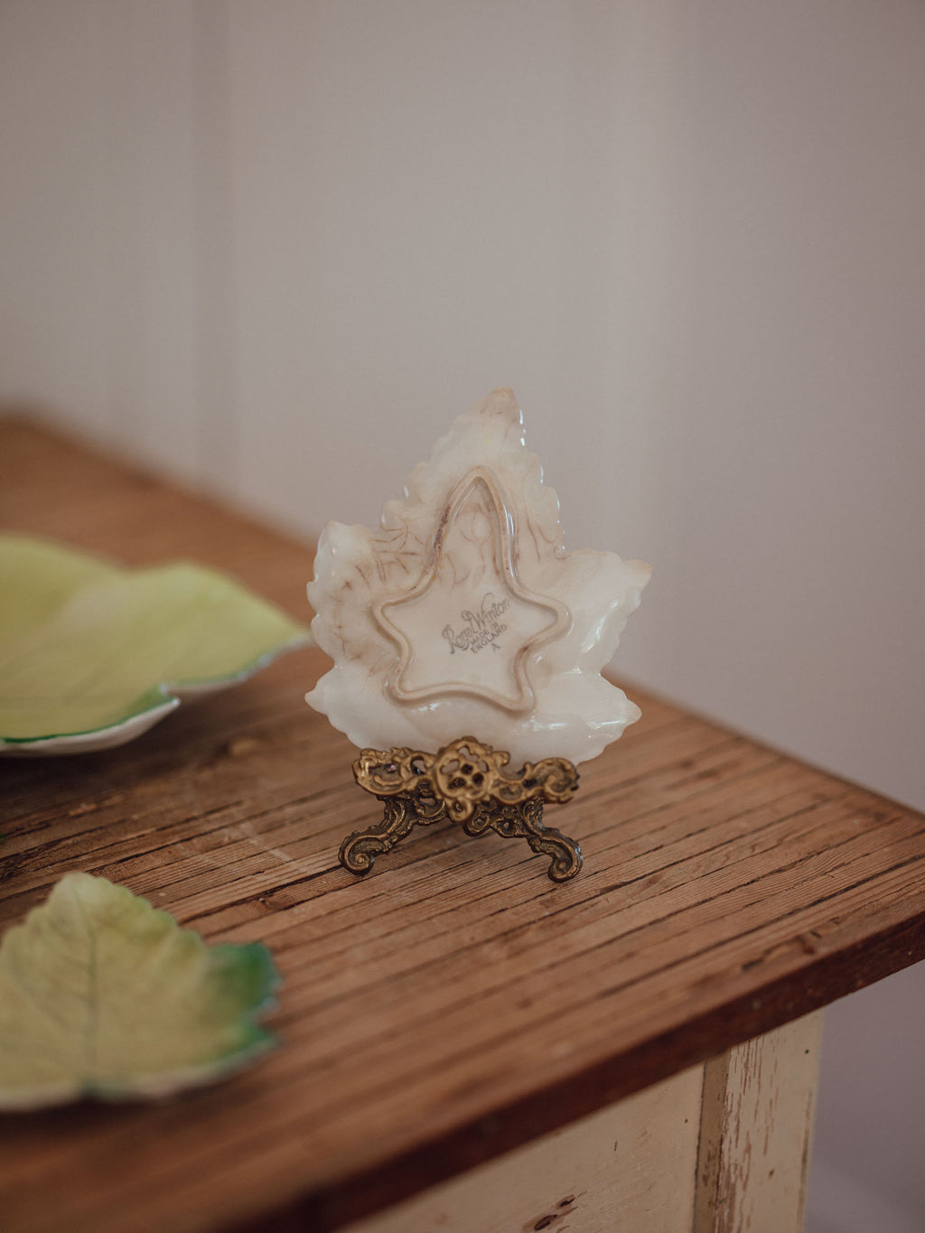 Vintage Royal Winton English Leaf Plates | Set of 3