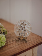 Vintage Glass Flower Frog Vase Topper