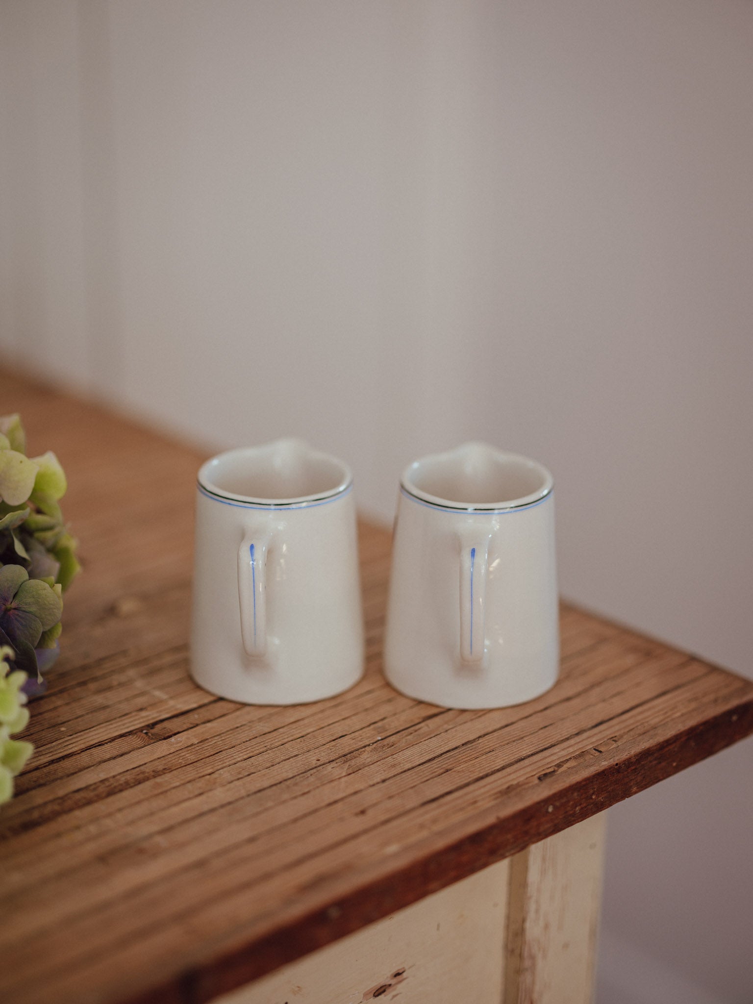 Vintage Duraline England Hotelware Stoneware Jugs | Pair