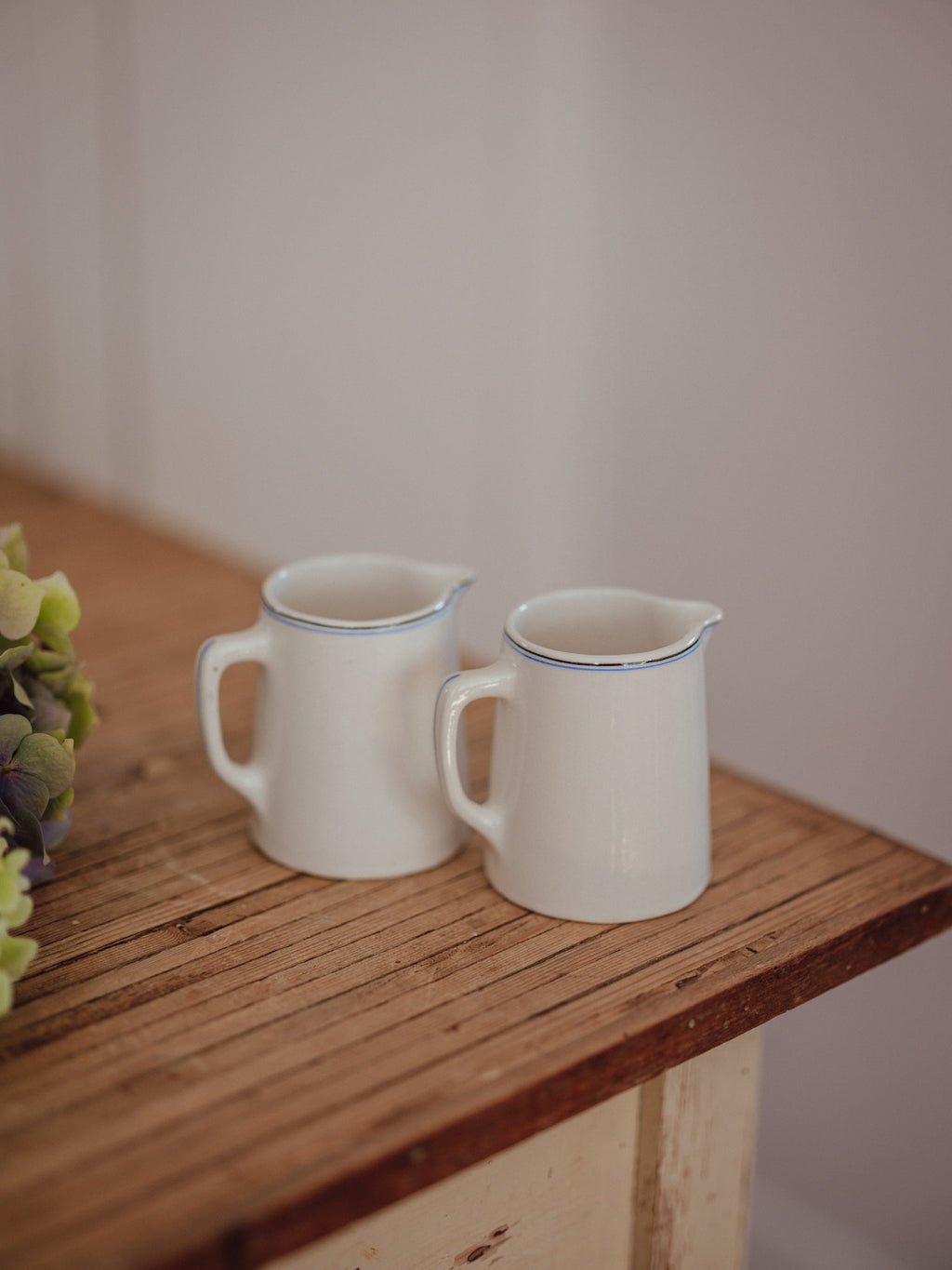 Vintage Duraline England Hotelware Stoneware Jugs | Pair