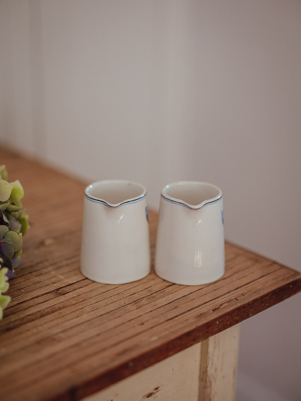 Vintage Duraline England Hotelware Stoneware Jugs | Pair